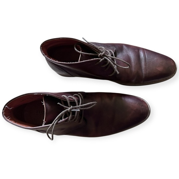 Florsheim Brown Leather Boots Men’s Size 10 - Picture 4 of 10